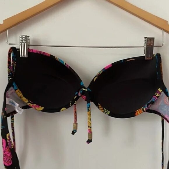 La Vie En Rose Bikini Swimsuit Halter Top, Medium - Picture 6 of 9